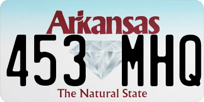 AR license plate 453MHQ