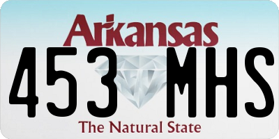 AR license plate 453MHS