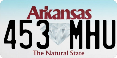 AR license plate 453MHU