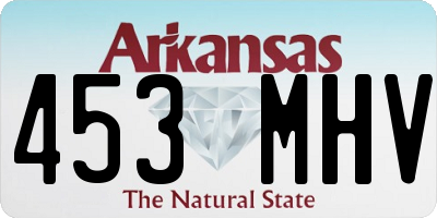 AR license plate 453MHV