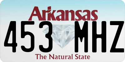AR license plate 453MHZ
