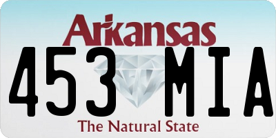 AR license plate 453MIA
