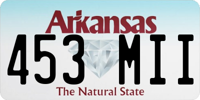 AR license plate 453MII