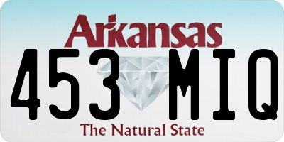 AR license plate 453MIQ