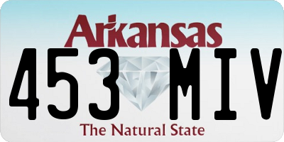 AR license plate 453MIV