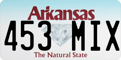 AR license plate 453MIX