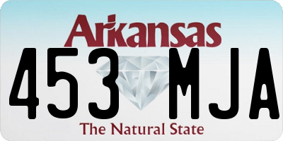 AR license plate 453MJA
