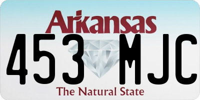 AR license plate 453MJC