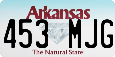 AR license plate 453MJG