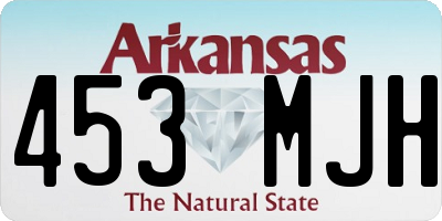 AR license plate 453MJH