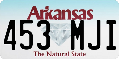 AR license plate 453MJI
