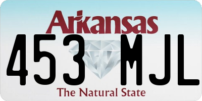 AR license plate 453MJL