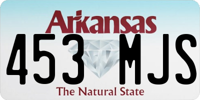 AR license plate 453MJS