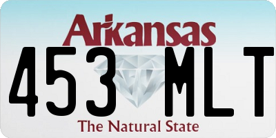 AR license plate 453MLT