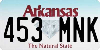AR license plate 453MNK
