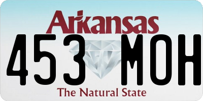 AR license plate 453MOH