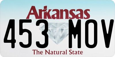 AR license plate 453MOV