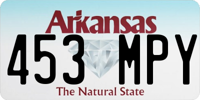 AR license plate 453MPY