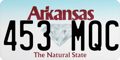 AR license plate 453MQC