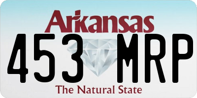 AR license plate 453MRP