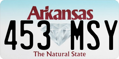 AR license plate 453MSY