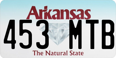 AR license plate 453MTB