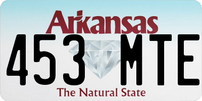 AR license plate 453MTE