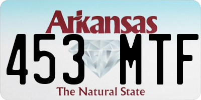AR license plate 453MTF