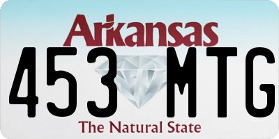 AR license plate 453MTG