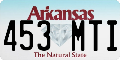 AR license plate 453MTI