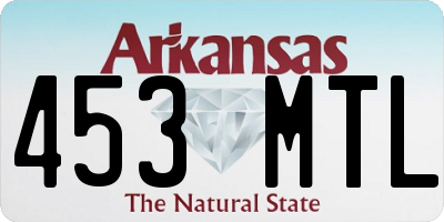 AR license plate 453MTL