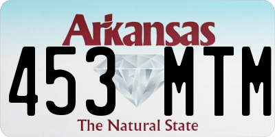 AR license plate 453MTM