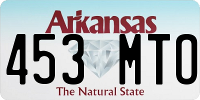 AR license plate 453MTO