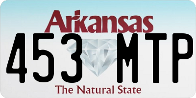 AR license plate 453MTP