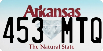AR license plate 453MTQ