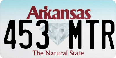 AR license plate 453MTR