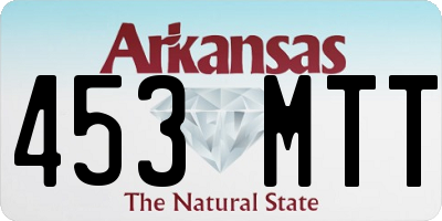 AR license plate 453MTT