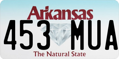 AR license plate 453MUA