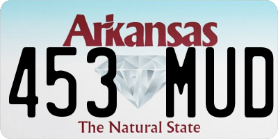 AR license plate 453MUD