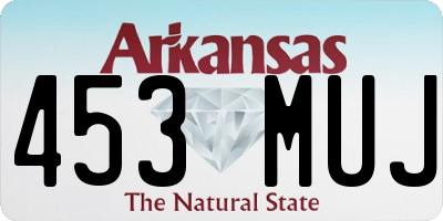 AR license plate 453MUJ
