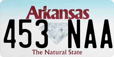 AR license plate 453NAA