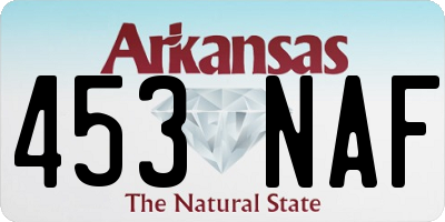 AR license plate 453NAF