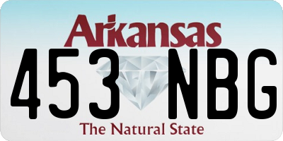 AR license plate 453NBG