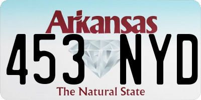 AR license plate 453NYD