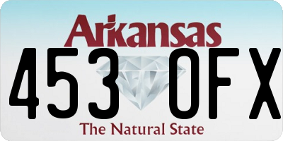 AR license plate 453OFX