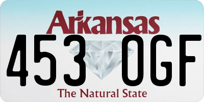 AR license plate 453OGF
