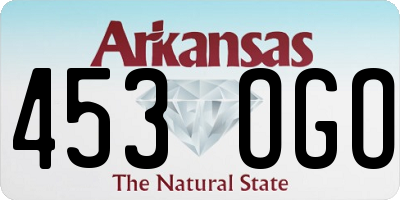 AR license plate 453OGO