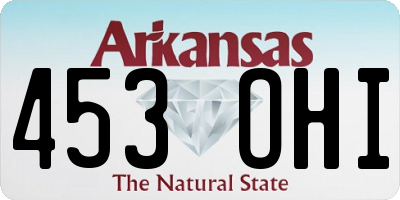 AR license plate 453OHI