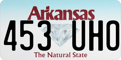 AR license plate 453UHO