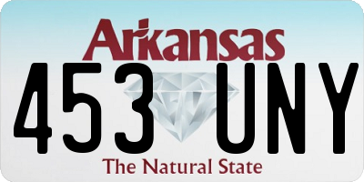 AR license plate 453UNY